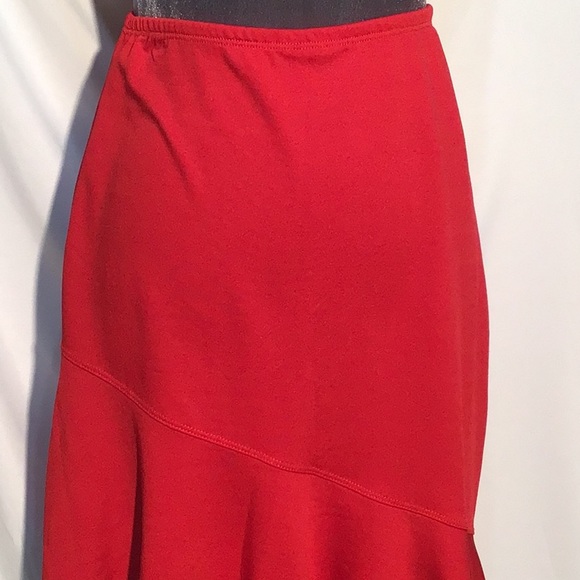 🌼Vintage 90’s🌼 Cloud 8 red flare hem skirt size medium - Picture 2 of 8